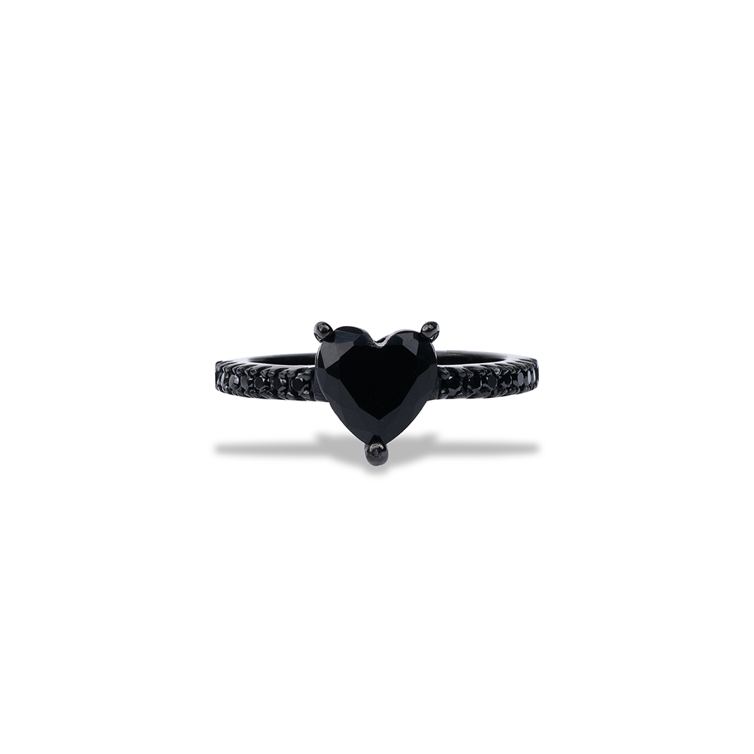 Anillo corazón Black