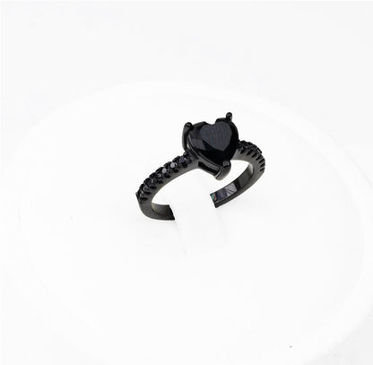 Anillo corazón Black