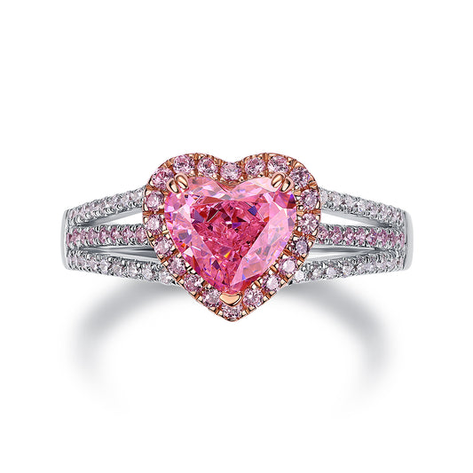 Anillo corazón pave TWO