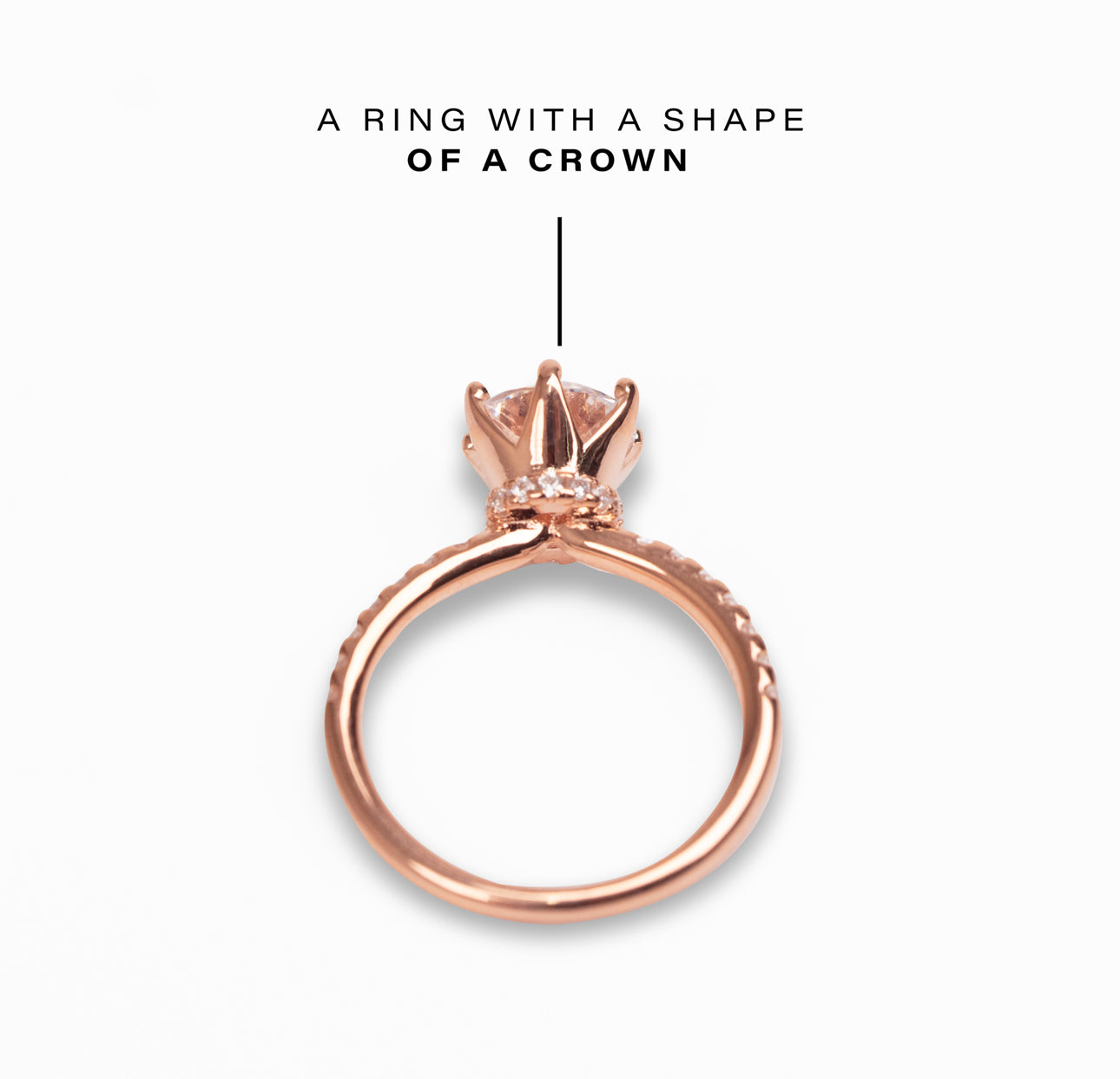 Princess shaped solitaire ring 