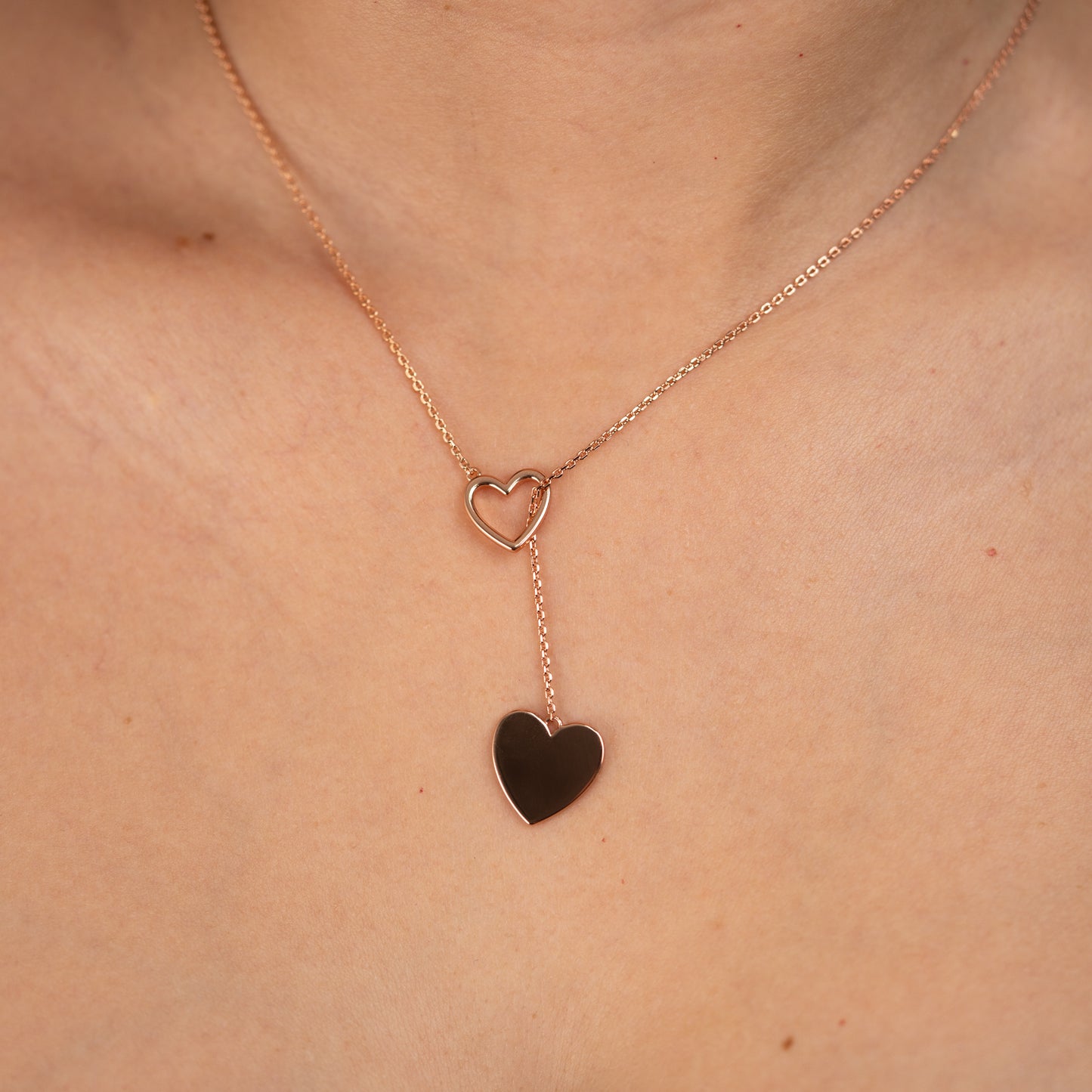 Adjustable heart necklace 