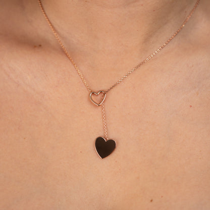 Adjustable heart necklace 