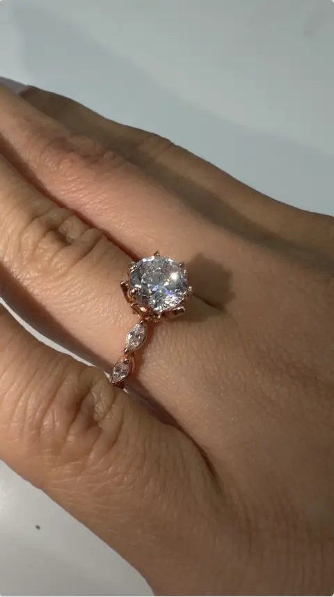 Anillo Flor Cristal
