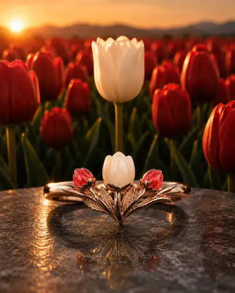 Sunset Bloom | Golden Hour Rings