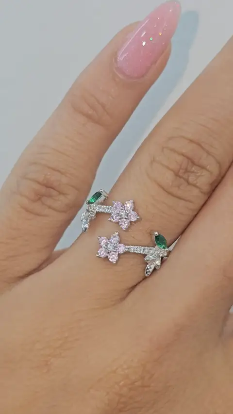 Anillo Flor Ensueño Plata