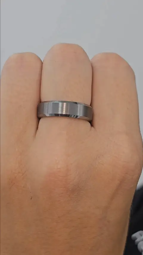 Anillo Tungsteno Puro Grueso
