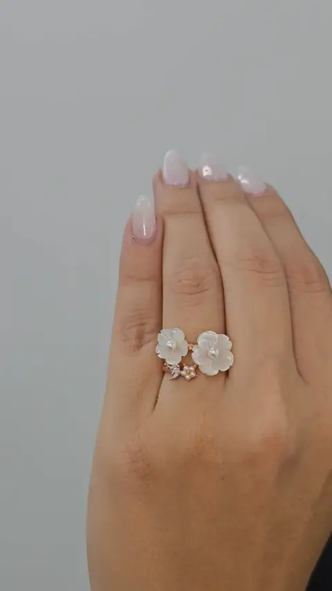 Anillo Flor Nacar