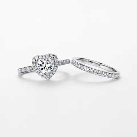 Trio de anillos Corazón